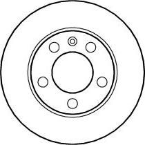 ABTEX BD593S - Brake Disc car-mod.net
