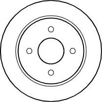 ABTEX BD154S - Brake Disc car-mod.net
