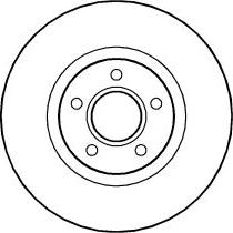 ABTEX BD1243V - Brake Disc car-mod.net