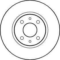 ABTEX BD341V - Brake Disc car-mod.net