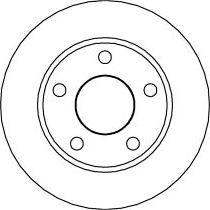 ABTEX BD379S - Brake Disc car-mod.net