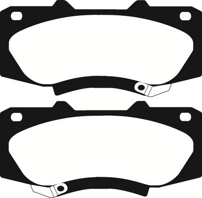 ABTEX PLU2450 - Brake Pad Set, disc brake car-mod.net
