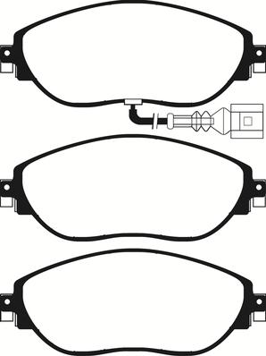 ABTEX PLU2188 - Brake Pad Set, disc brake car-mod.net