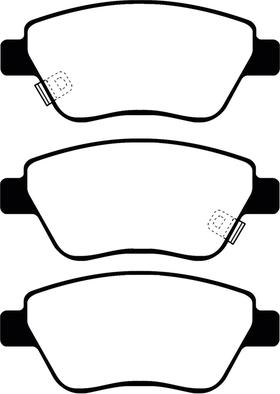 ABTEX PLU2225 - Brake Pad Set, disc brake car-mod.net