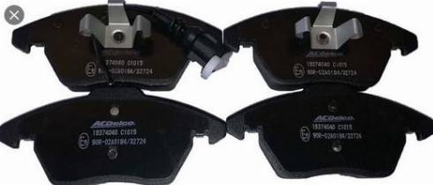 ACDelco 19374040 - Brake Pad Set, disc brake car-mod.net