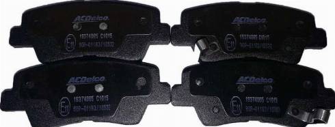 ACDelco 19374065 - Brake Pad Set, disc brake car-mod.net