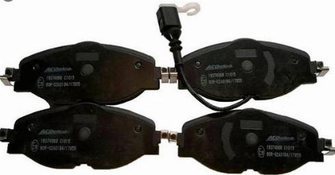 ACDelco 19374068 - Brake Pad Set, disc brake car-mod.net