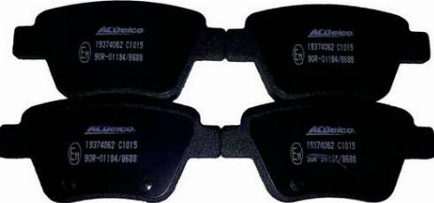 ACDelco 19374062 - Brake Pad Set, disc brake car-mod.net