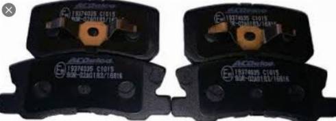 ACDelco 19374035 - Brake Pad Set, disc brake car-mod.net