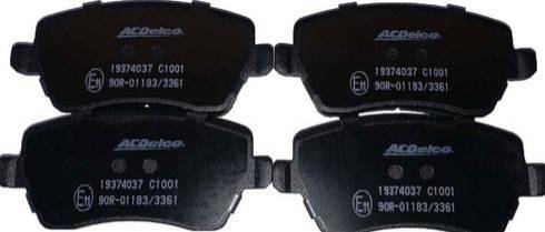 ACDelco 19374037 - Brake Pad Set, disc brake car-mod.net