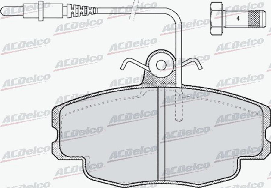 ACDelco AC498681D - Brake Pad Set, disc brake car-mod.net