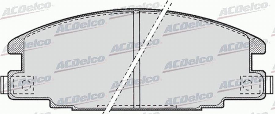 ACDelco AC486681D - Brake Pad Set, disc brake car-mod.net