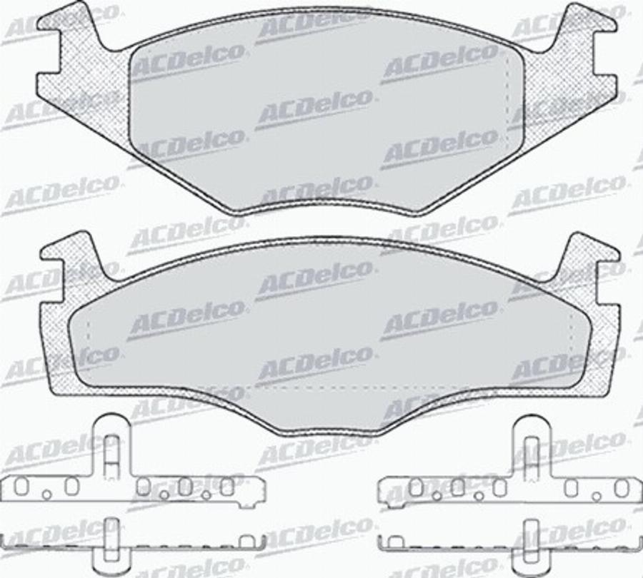 ACDelco AC436681D - Brake Pad Set, disc brake car-mod.net