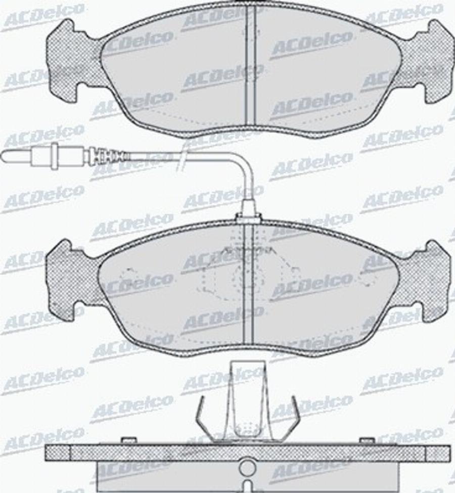 ACDelco AC475881D - Brake Pad Set, disc brake car-mod.net