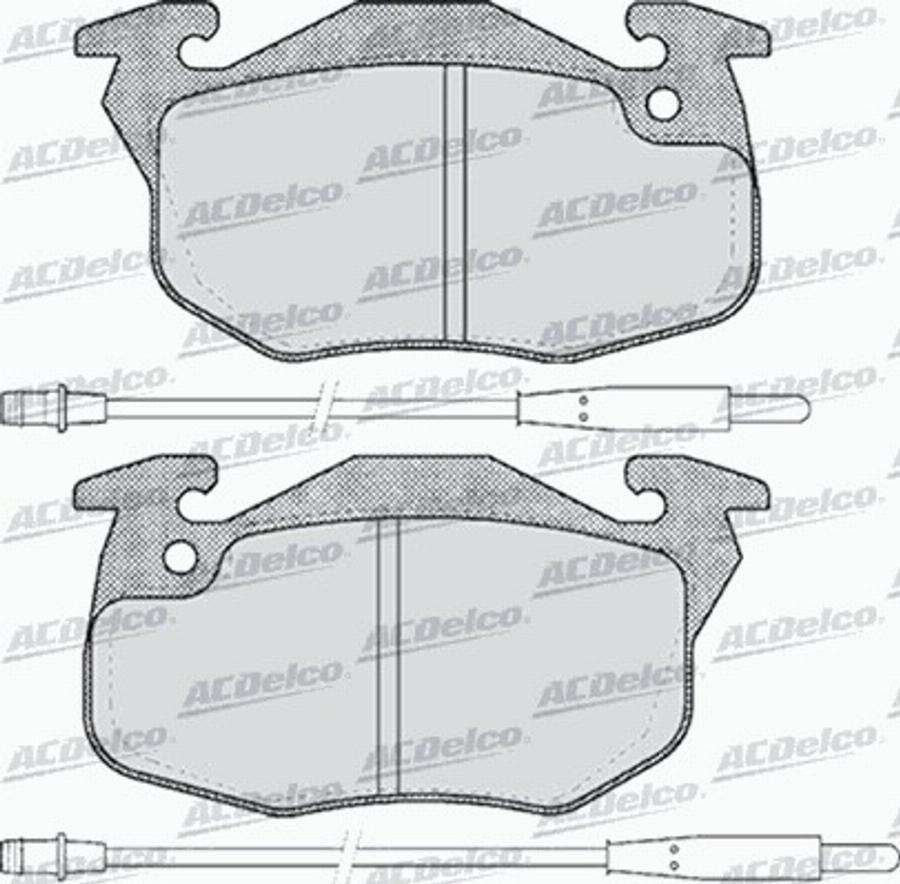 ACDelco AC553781D - Brake Pad Set, disc brake car-mod.net