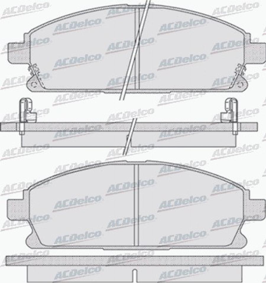 ACDelco AC695381D - Brake Pad Set, disc brake car-mod.net