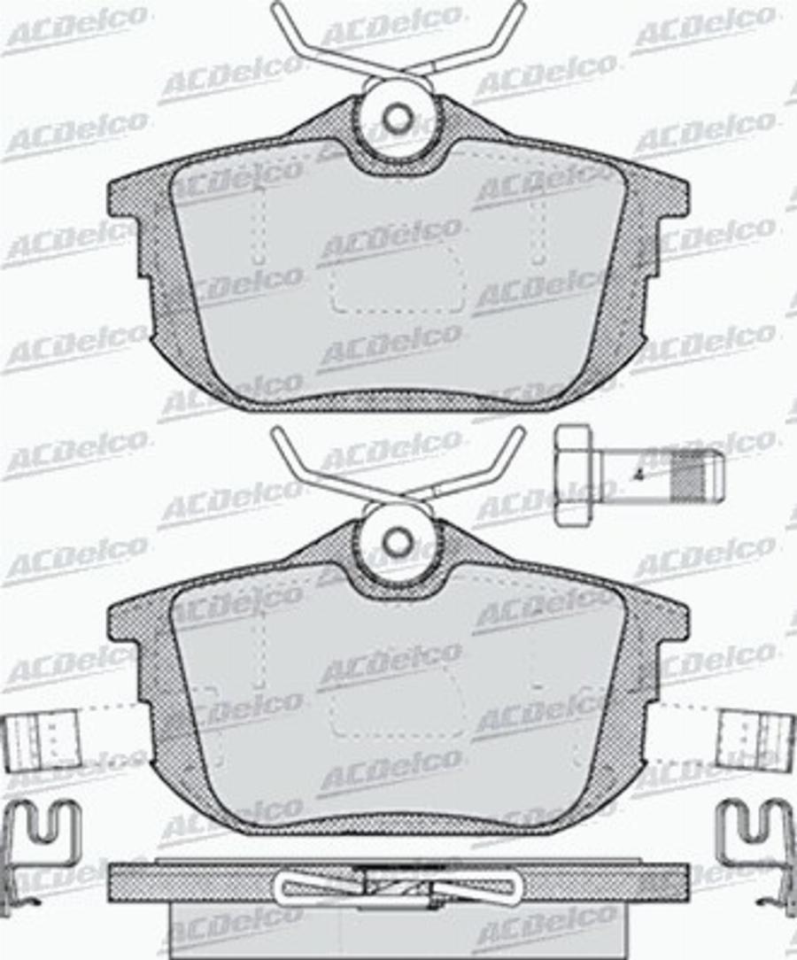 ACDelco AC647381D - Brake Pad Set, disc brake car-mod.net