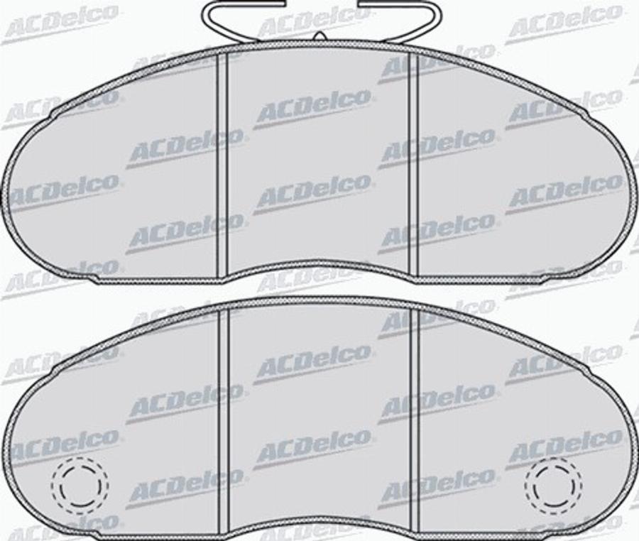 ACDelco AC664281D - Brake Pad Set, disc brake car-mod.net