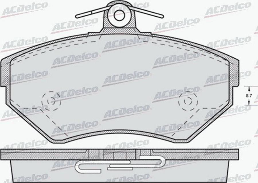 ACDelco AC634281D - Brake Pad Set, disc brake car-mod.net