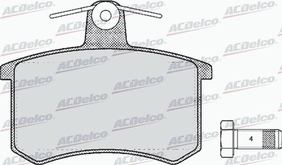 ACDelco AC625481D - Brake Pad Set, disc brake car-mod.net