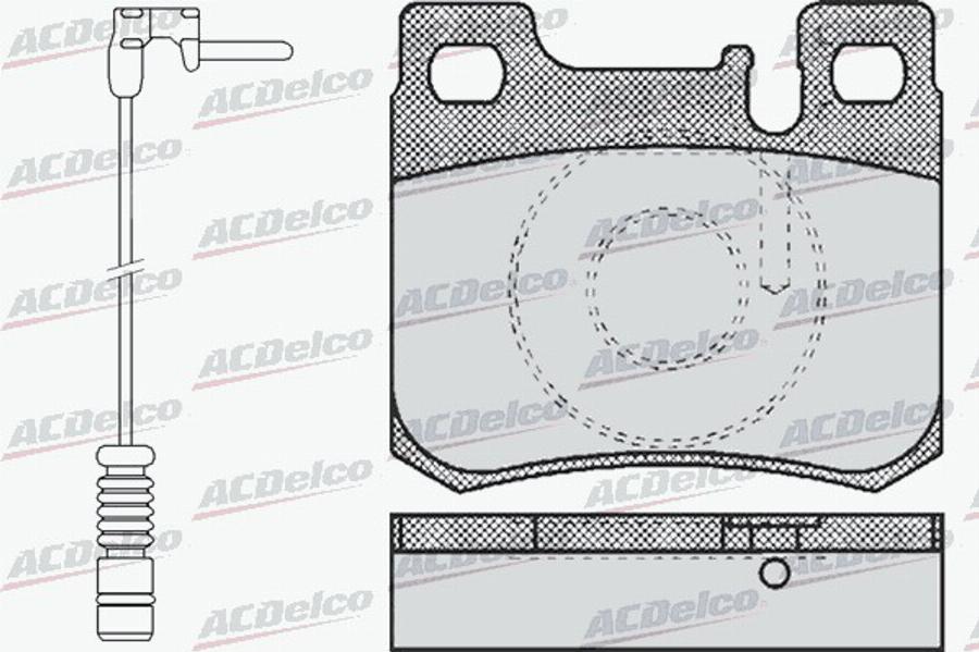 ACDelco AC058485AD - Brake Pad Set, disc brake car-mod.net