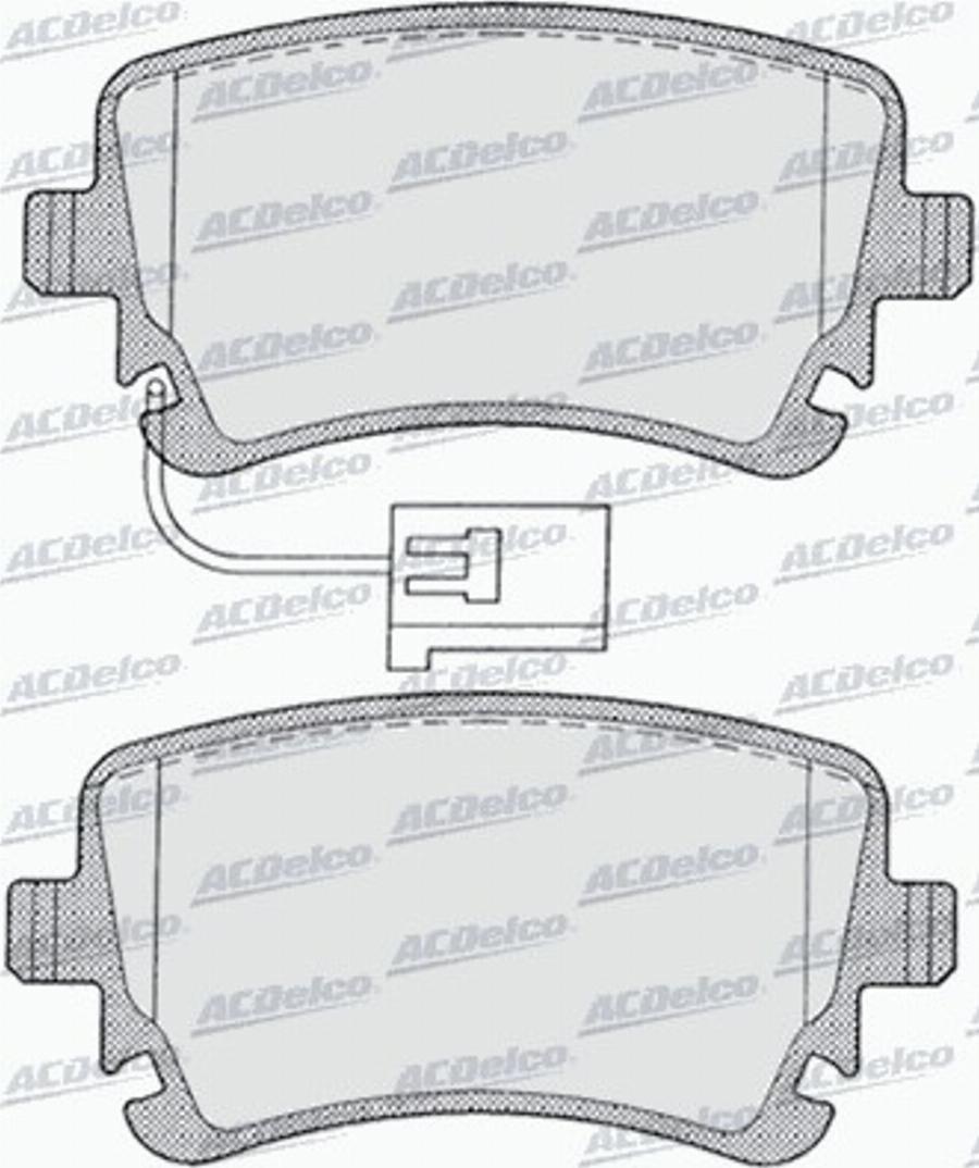 ACDelco AC0581256D - Brake Pad Set, disc brake car-mod.net