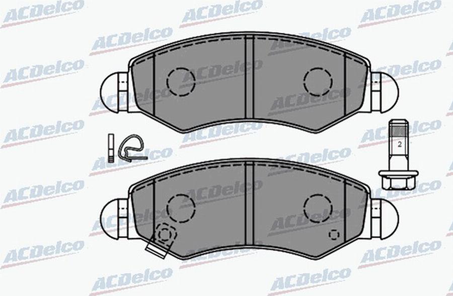 ACDelco AC0581280D - Brake Pad Set, disc brake car-mod.net
