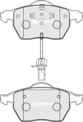 ACDelco ACD1427 - Brake Pad Set, disc brake car-mod.net