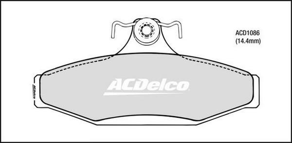 ACDelco ACD1086 - Brake Pad Set, disc brake car-mod.net