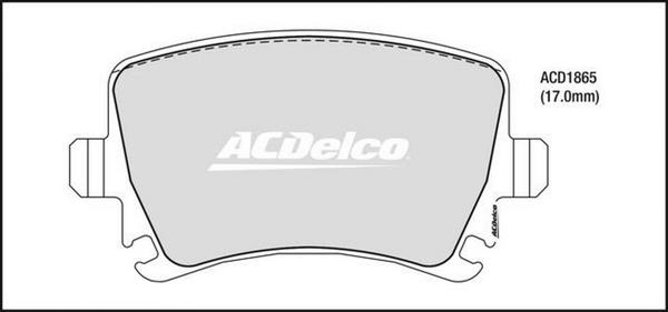 ACDelco ACD1865 - Brake Pad Set, disc brake car-mod.net