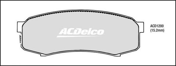 ACDelco ACD1200 - Brake Pad Set, disc brake car-mod.net