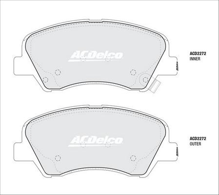 ACDelco ACD2272 - Brake Pad Set, disc brake car-mod.net