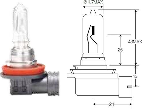 ACDelco ACH9 - Bulb, headlight car-mod.net