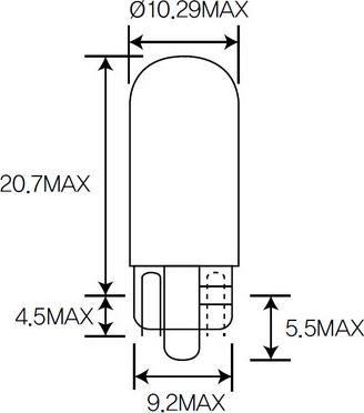 ACDelco ACT10 - Bulb, indicator car-mod.net