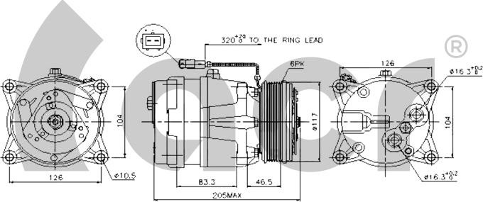 ACR 133085 - Compressor, air conditioning car-mod.net