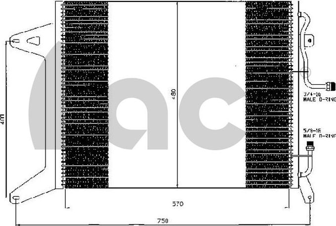 ACR 300498 - Condenser, air conditioning car-mod.net