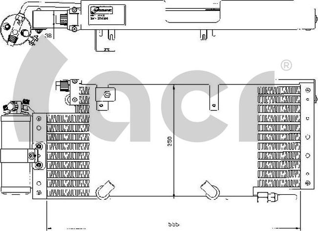 ACR 300497 - Condenser, air conditioning car-mod.net