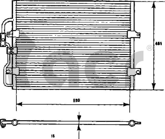 ACR 300443 - Condenser, air conditioning car-mod.net