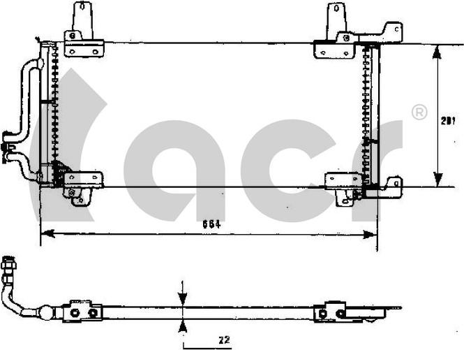 ACR 300453 - Condenser, air conditioning car-mod.net
