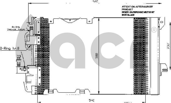 ACR 300463 - Condenser, air conditioning car-mod.net