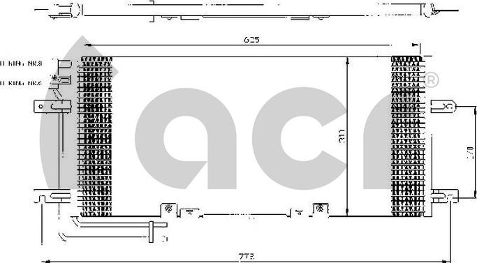 ACR 300485 - Condenser, air conditioning car-mod.net