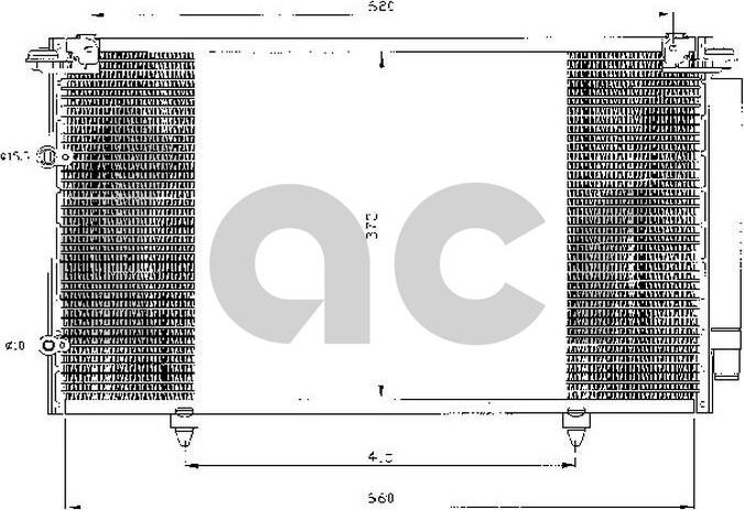 ACR 300480 - Condenser, air conditioning car-mod.net