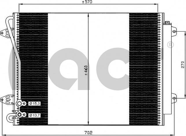 ACR 300598 - Condenser, air conditioning car-mod.net