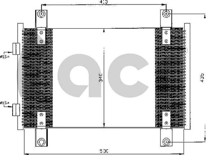 ACR 300543 - Condenser, air conditioning car-mod.net