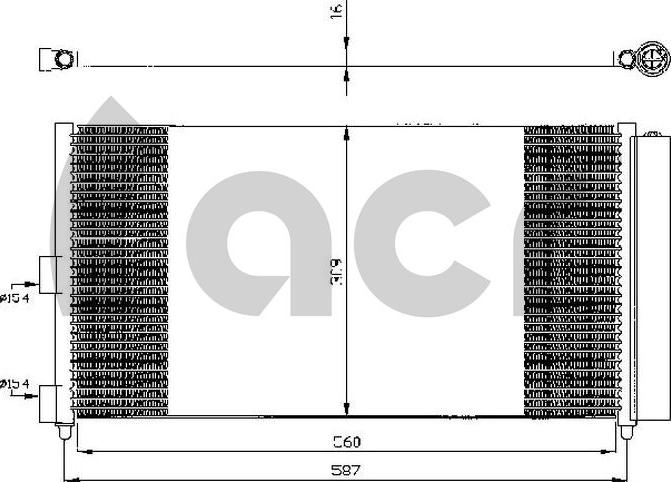 ACR 300542 - Condenser, air conditioning car-mod.net