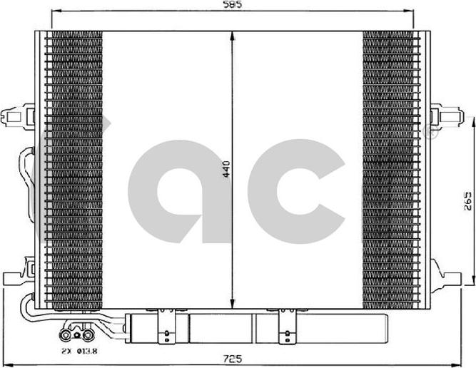 ACR 300559 - Condenser, air conditioning car-mod.net