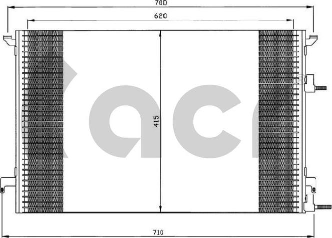ACR 300558 - Condenser, air conditioning car-mod.net
