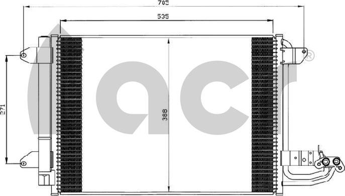 ACR 300561 - Condenser, air conditioning car-mod.net