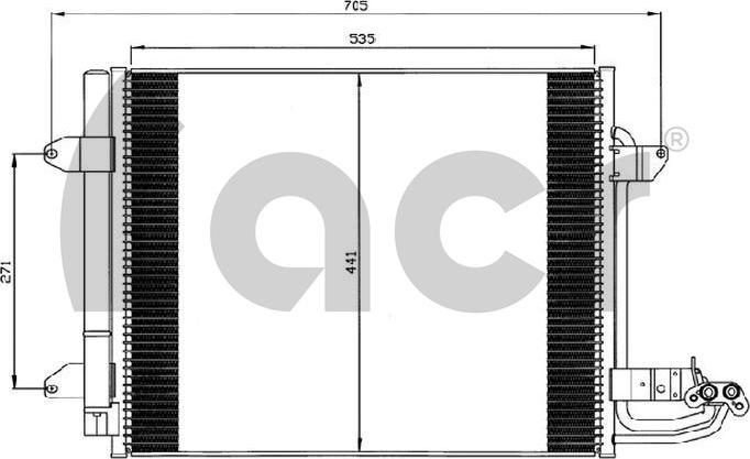 ACR 300562 - Condenser, air conditioning car-mod.net