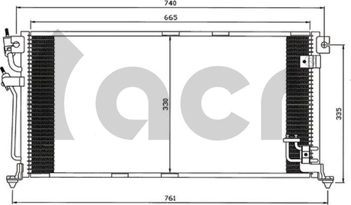 ACR 300586 - Condenser, air conditioning car-mod.net